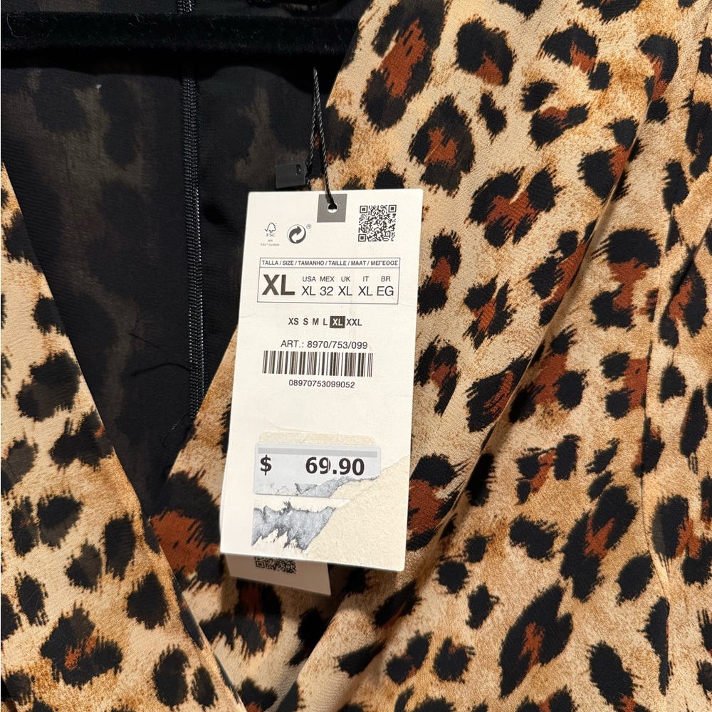 Zara Leopard Print Maxi Dress - Picture 5 of 6